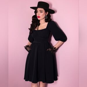 Vixen by Micheline Pitt Black Vacation Dress